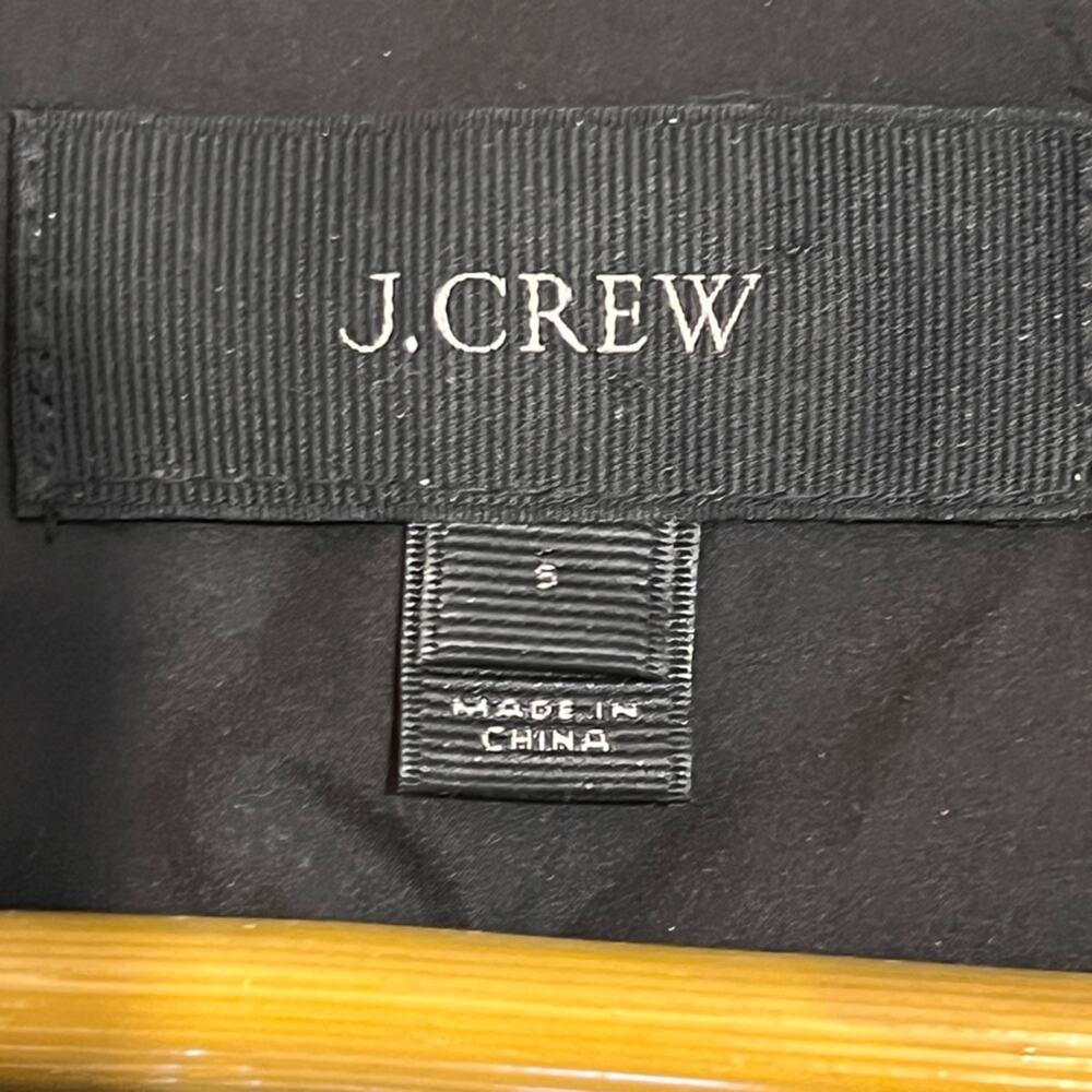 J. Crew Tan & Black Down Excursion Herringbone Quilted Full Zip Vest Size Small - Picture 5 of 13